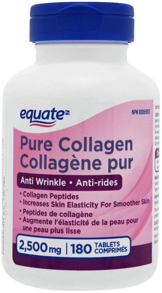 Equate Pure Collagen 2500MG برای تقویت پوست، مو و مفاصل و کمک به حفظ انعطاف و استحکام بدن.