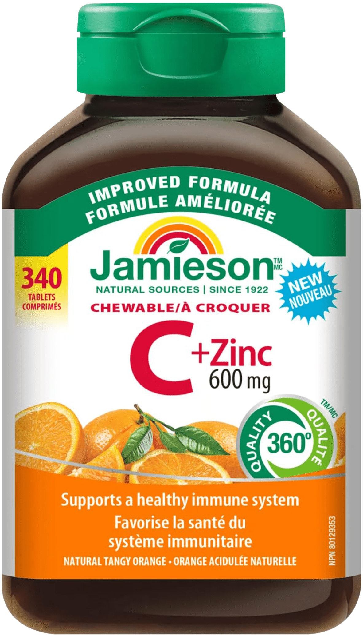 Jamieson Chewable Vitamin C 600mg – ویتامین C جویدنی تقویت سیستم ایمنی