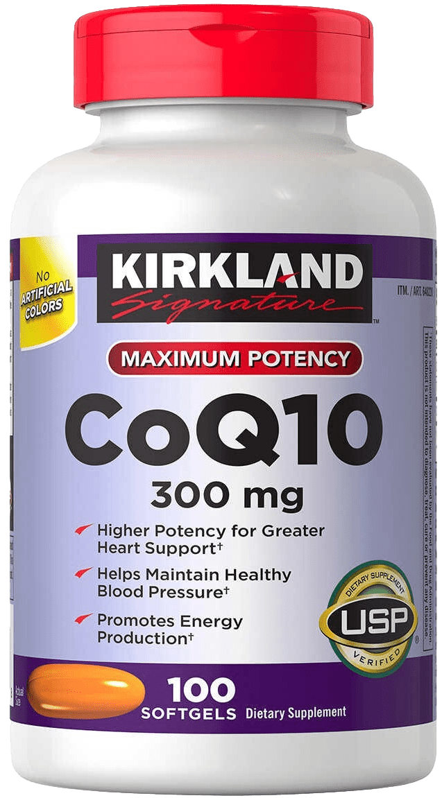 Kirkland Signature CoQ10 300mg برای افزایش انرژی سلولی و حمایت از سلامت قلب