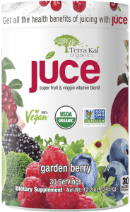 Terra Kai Organics JUCE Super Fruit & Veggie برای تقویت سیستم ایمنی، انرژی و سلامت عمومی بدن با ترکیب میوهها و سبزیجات ارگانیک
