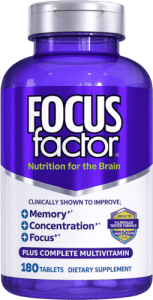 مولتی‌ویتامین Focus Factor Nutrition for the Brain برای تقویت تمرکز، حافظه و عملکرد مغز همراه با ویتامین‌های کامل