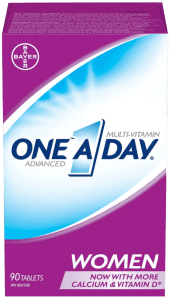 مولتی‌ویتامین Bayer One A Day Women Complete برای افزایش انرژی، سلامت استخوان و تقویت سیستم ایمنی بانوان.