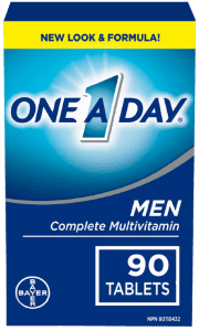 مولتی‌ویتامین Bayer One A Day Men’s Complete برای افزایش انرژی، سلامت قلب و تقویت سیستم ایمنی آقایان.
