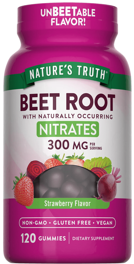پاستیل چغندر Nature’s Truth Beet Root Gummies برای افزایش انرژی طبیعی و حمایت از سلامت قلب و گردش خون.